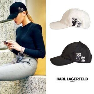 NWT Karl Lagerfeld Women's Karl and Choupette Baseball Cap